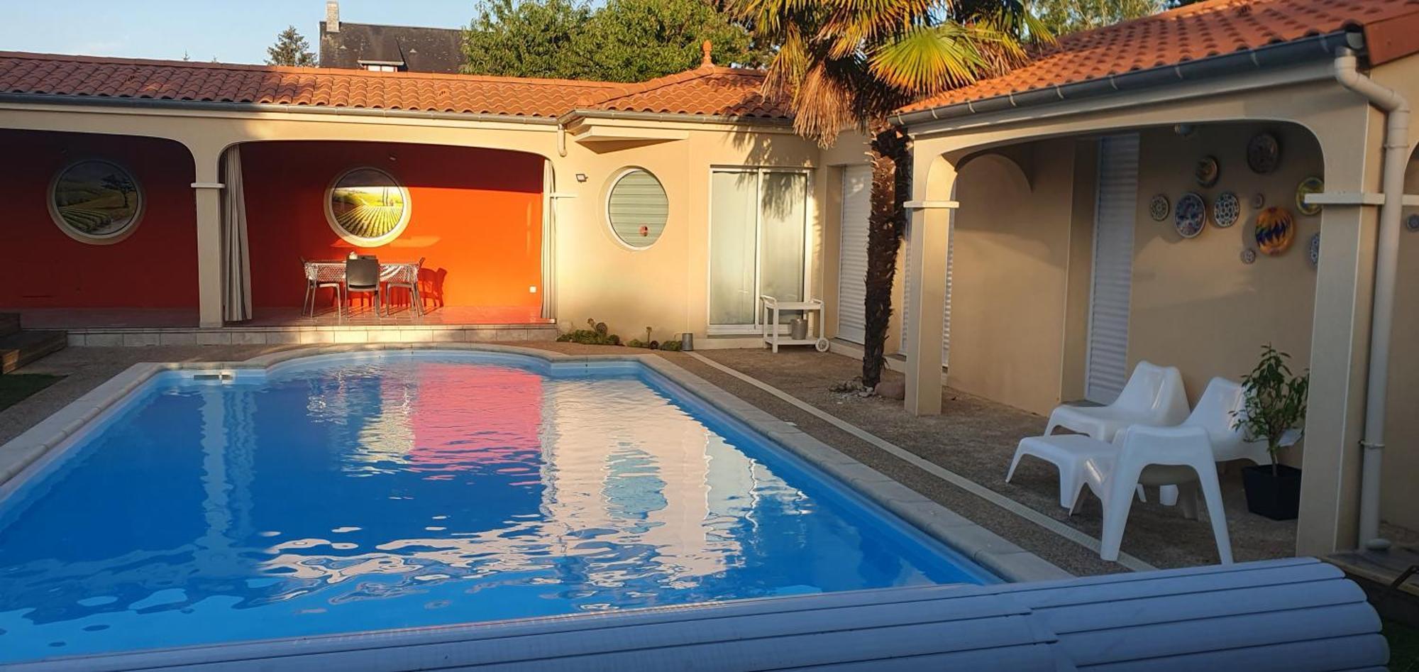 Gite Calme #2 Ou 3 Pers #Piscine #Cholet #Wifi Haut Debit #Travailleurs Thales Lacroix Et Autres Entreprises #Petits Dejeuners Et Repas Possibles Sur Demande Le May-sur-Evre 외부 사진